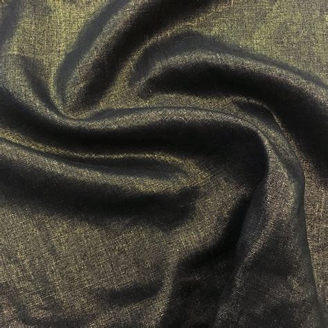 black metallic linen fabric|fabric with metallic accents.